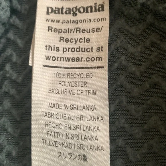 Patagonia Mens R1 Air Zip Neck Fleece Noveau Green Sz XL - Picture 11 of 12